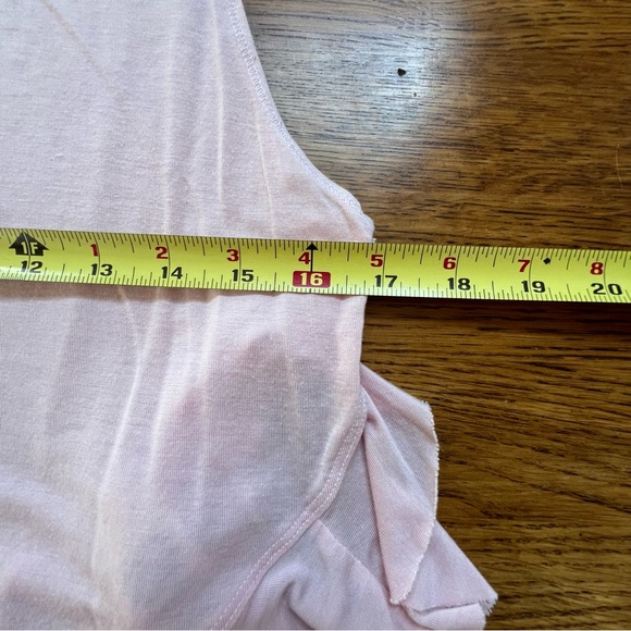 ⭐️ We The Free People Uptown Ruffle Tank Top Ballet Pink S - Picture 9 of 9
